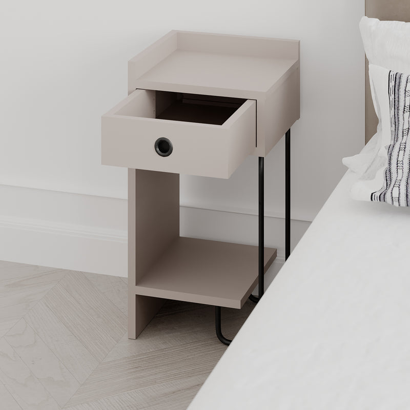 Sirius Bedside Table Left Module 32cm with open storage – Decortie