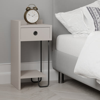 Sirius Bedside Table Left Module 32cm – styled in bedroom – Decortie