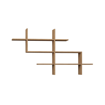 Halic Wall Mounted Modern Bookcase Display Unit W 150cm - Decortie