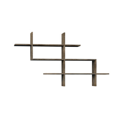 Halic Wall Mounted Modern Bookcase Display Unit W 150cm - Decortie