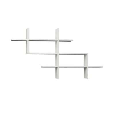 Halic Wall Mounted Modern Bookcase Display Unit W 150cm - Decortie