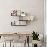Tibet Wall Shelf Unit – Modern Floating Bookcase in Anthracite Hero