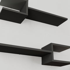 Fork Modern Floating Shelf Set 18.2cm Short – Anthracite