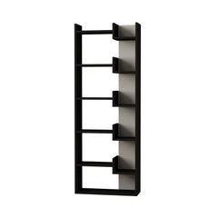 Oppa Modern Bookcase Display Unit Tall 162.4cm – Anthracite - White