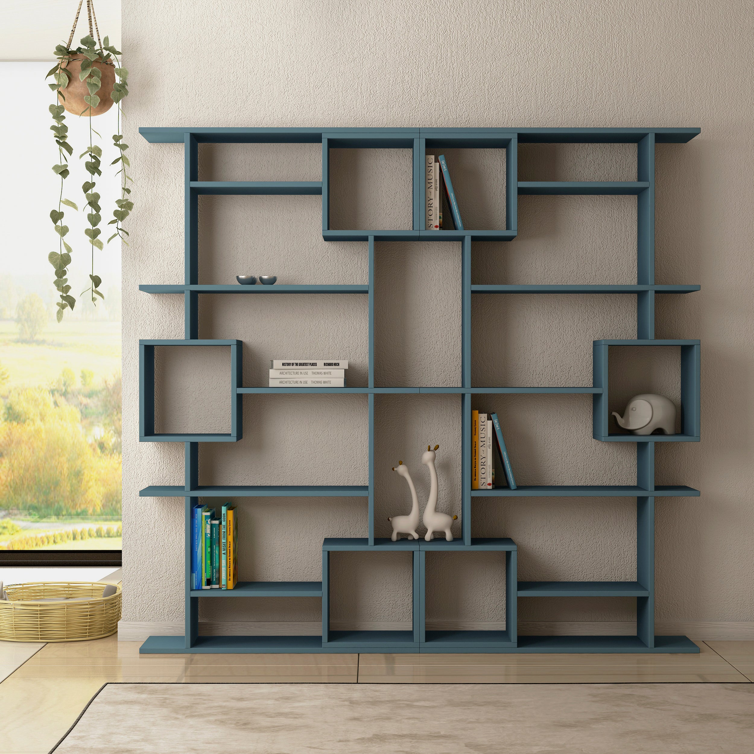 Soto Modern Bookcase Display Unit Tall 173cm - Decortie