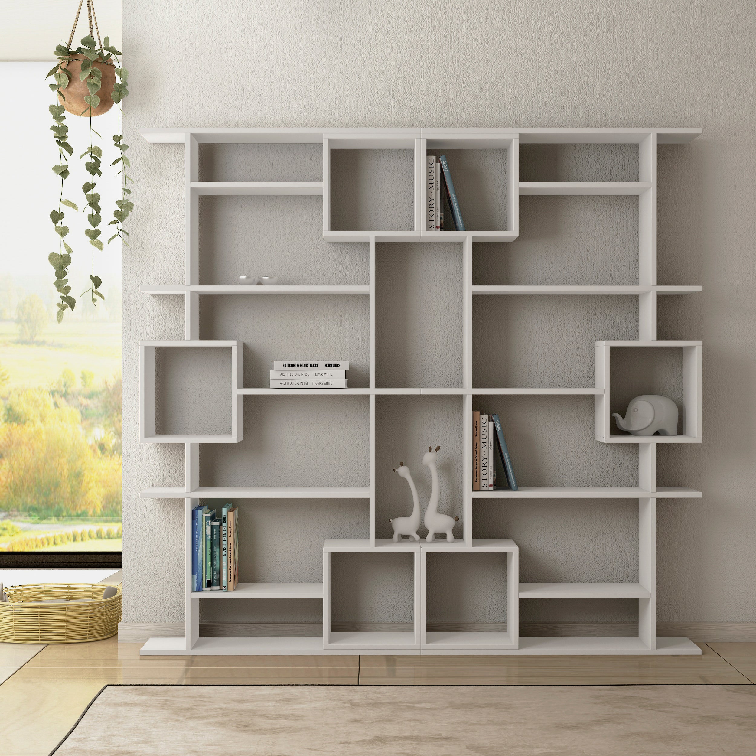 Soto Modern Bookcase Display Unit Tall 173cm - Decortie