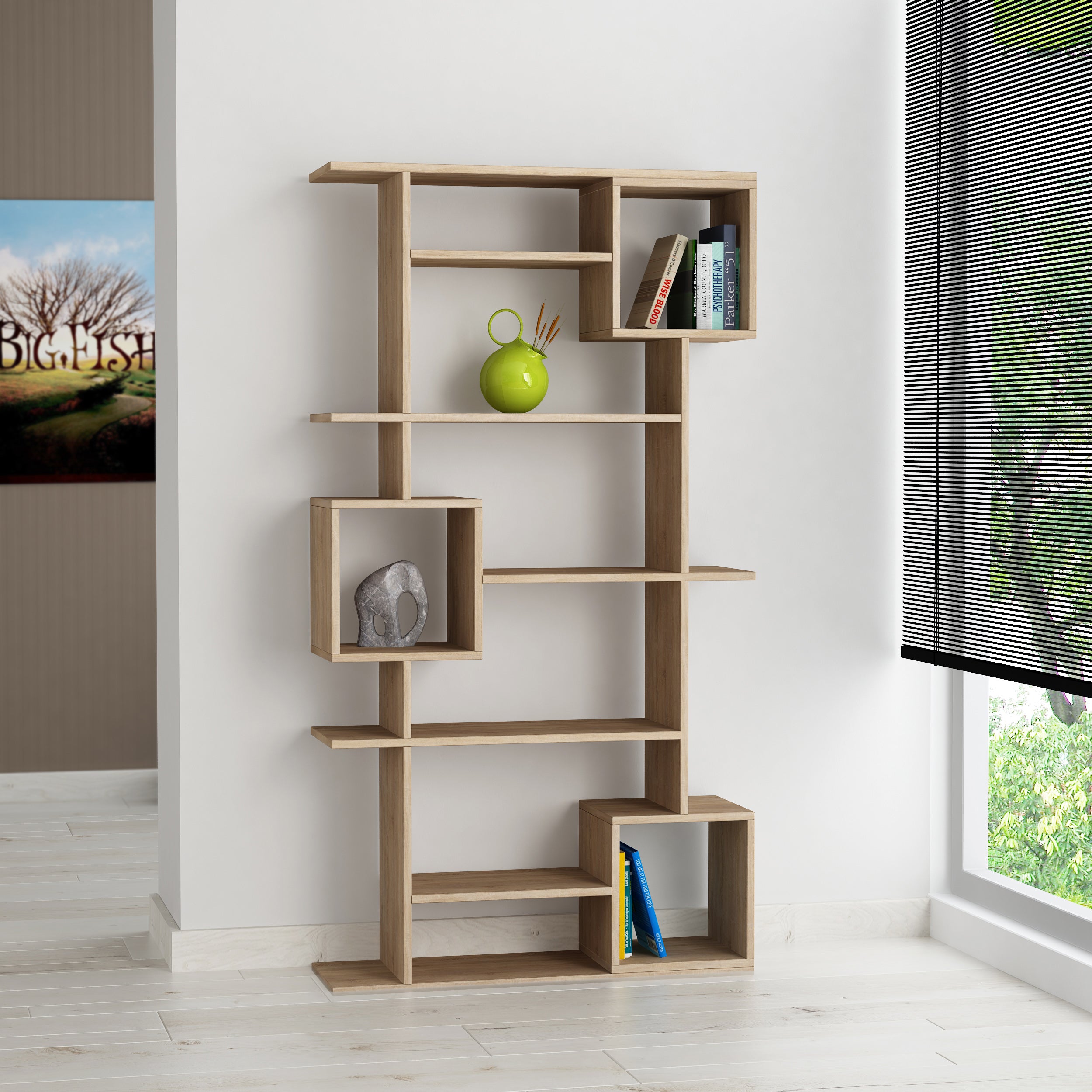 Soto Modern Bookcase Display Unit Tall 173cm - Decortie