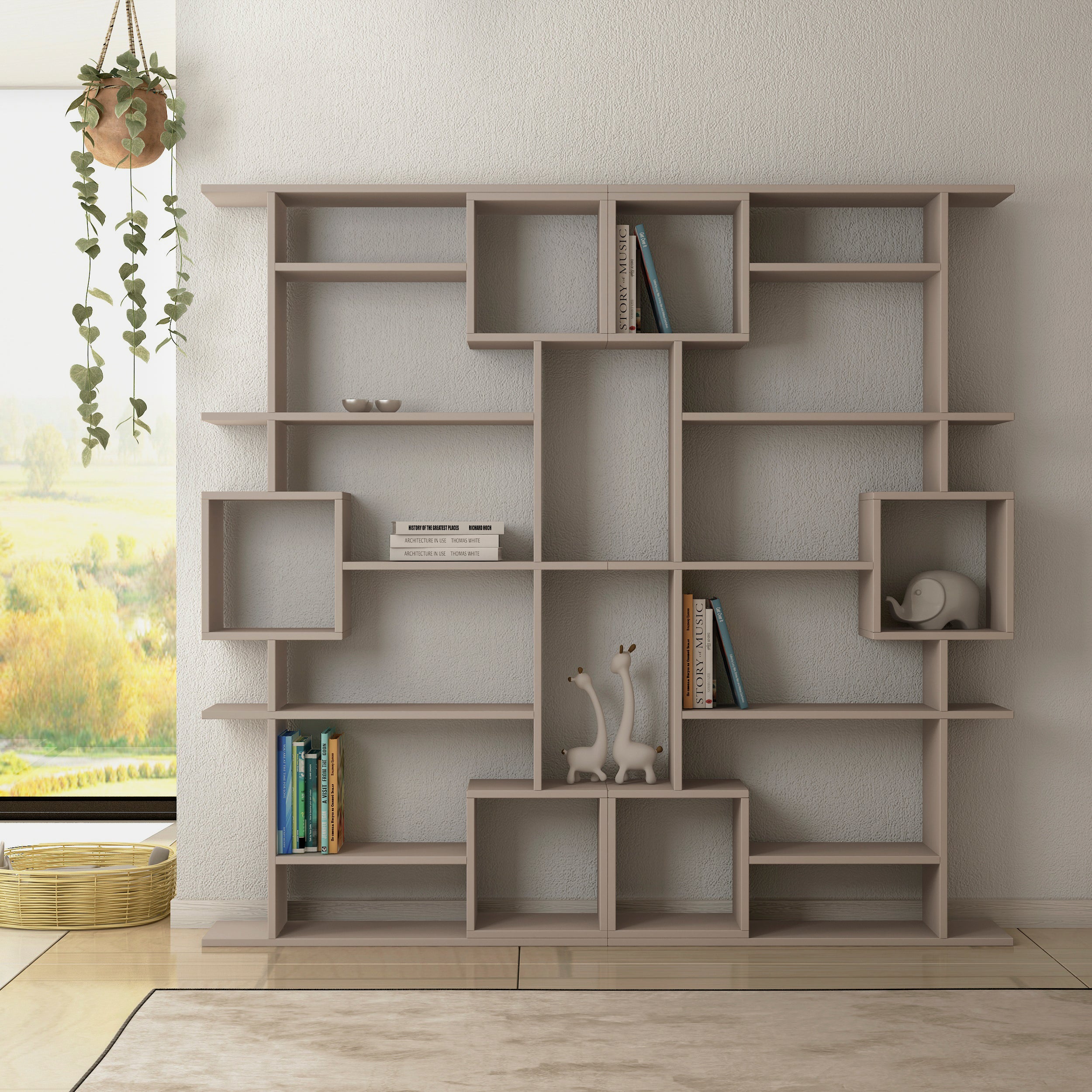 Soto Modern Bookcase Display Unit Tall 173cm - Decortie