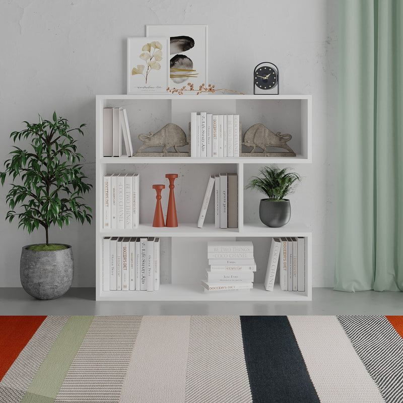 Molly Modern Bookcase Display Unit No.1 Short 89cm - Decortie