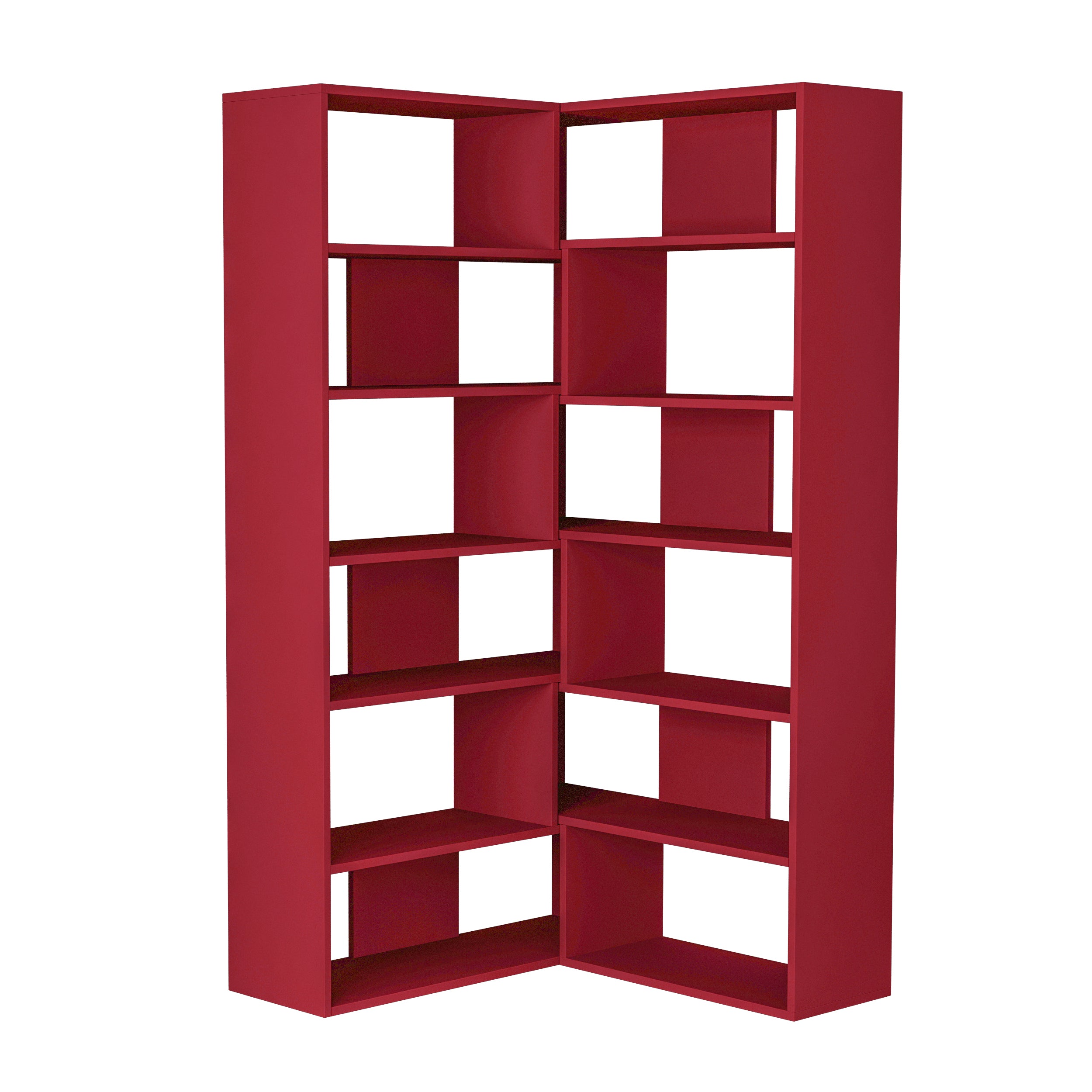 Molly Modern Corner Multipurpose Bookcase Display Unit No.4 Tall 179 cm - Decortie