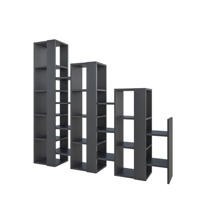 Lift Separator Modern Bookcase Display Unit Room Separator Tall 151cm - Decortie