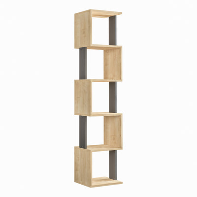 Piri Modern Bookcase Display Unit Tall 161cm - Decortie
