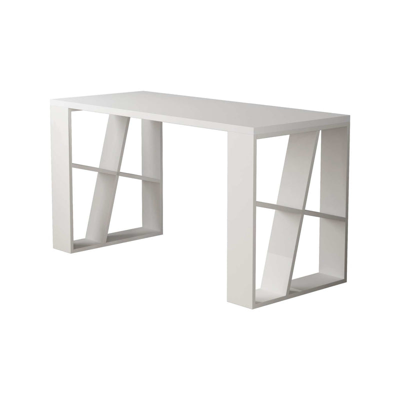 Honey Modern Desk With Bookshelf Legs Width 137cm - Decortie