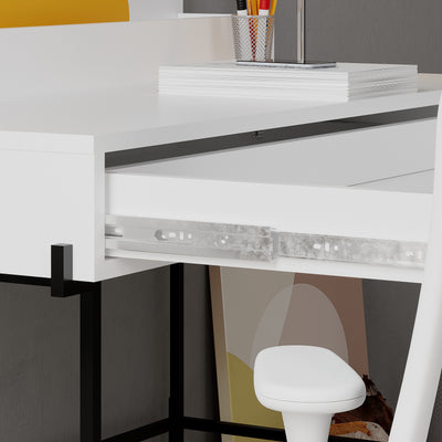 Leila Modern Desk Multipurpose Study Modern Desk Width 110cm - Decortie