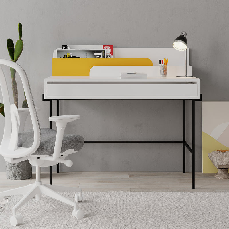 Leila Modern Desk Multipurpose Study Modern Desk Width 110cm - Decortie