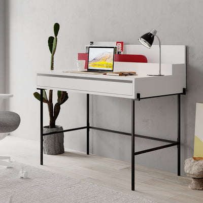 Leila Modern Desk Multipurpose Study Modern Desk Width 110cm - Decortie