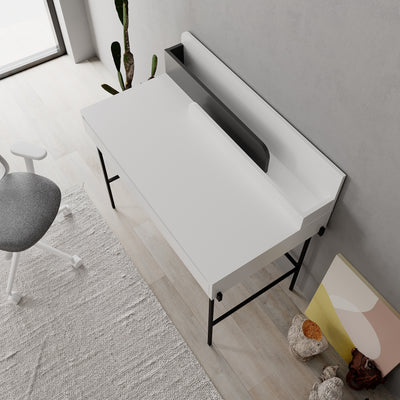 Leila Modern Desk Multipurpose Study Modern Desk Width 110cm - Decortie