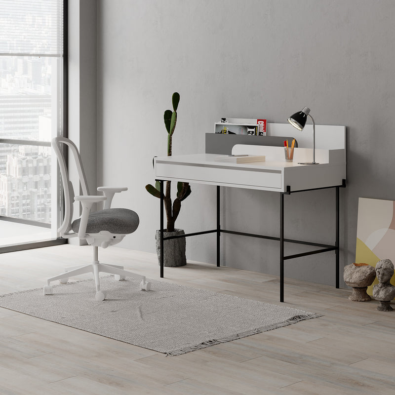 Leila Modern Desk Multipurpose Study Modern Desk Width 110cm - Decortie