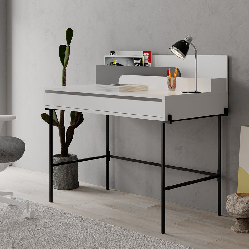 Leila Modern Desk Multipurpose Study Modern Desk Width 110cm - Decortie
