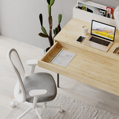 Leila Modern Desk Multipurpose Study Modern Desk Width 110cm - Decortie