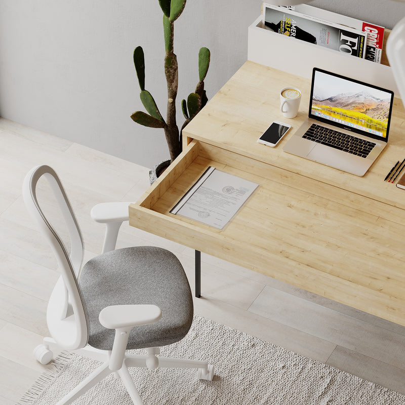 Leila Modern Desk Multipurpose Study Modern Desk Width 110cm - Decortie