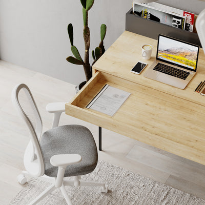 Leila Modern Desk Multipurpose Study Modern Desk Width 110cm - Decortie