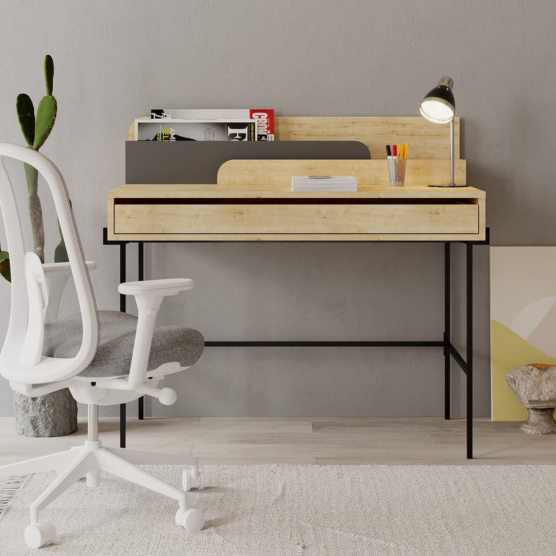Leila Modern Desk Multipurpose Study Modern Desk Width 110cm - Decortie