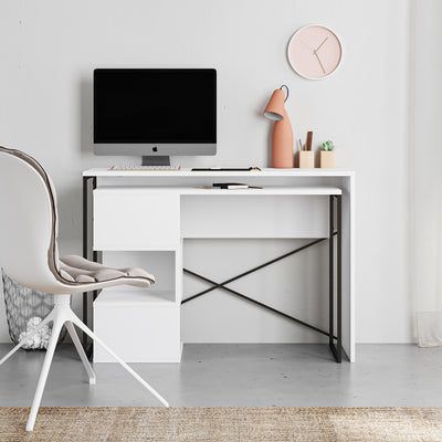 Badau Multi Purpose Working Table – Modern 2-in-1 Desk with Storage for Home Office or Study - view 14