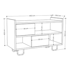 Troy Modern Bench – dimensions (cm)
