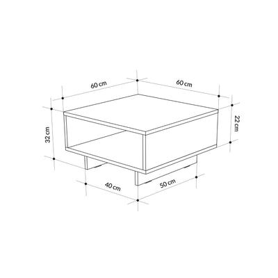 Hola Modern Coffee Table Multipurpose H 32cm - Decortie