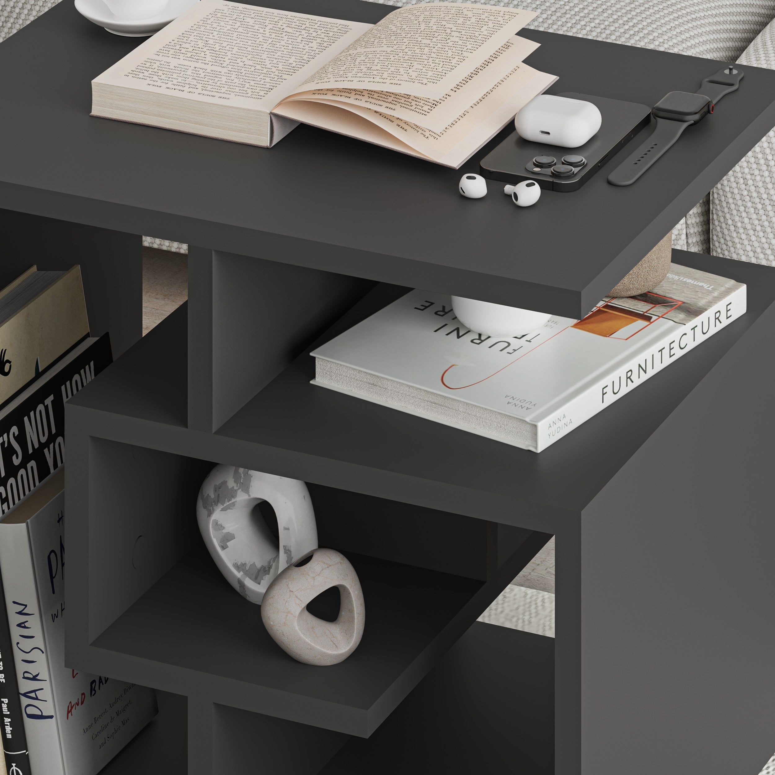 Labirent Modern Coffee Table Multipurpose H 45cm - Decortie