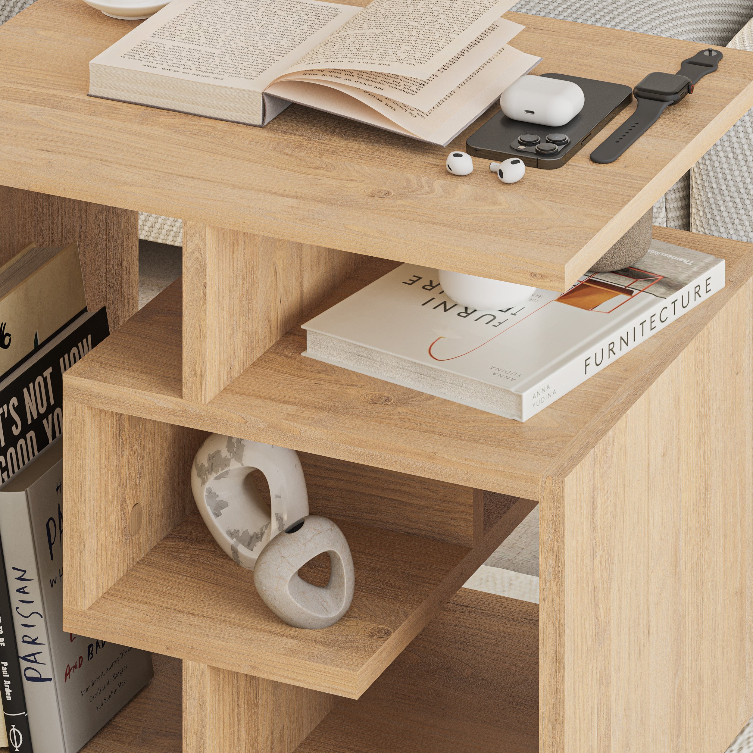 Labirent Modern Coffee Table Multipurpose H 45cm - Decortie