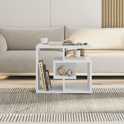 Labirent Modern Coffee Table Multipurpose H 45cm in White