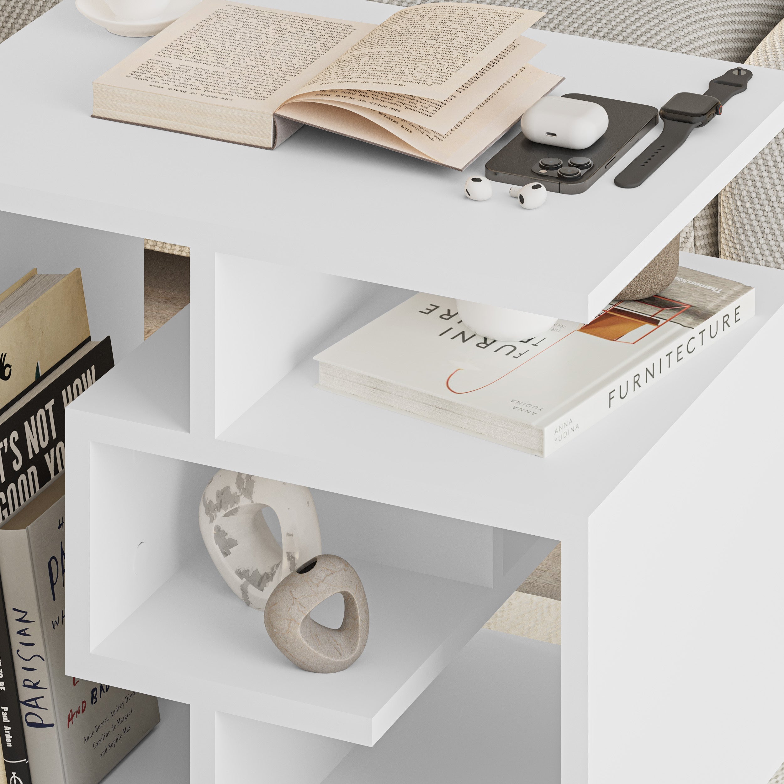 Labirent Modern Coffee Table Multipurpose H 45cm - Decortie