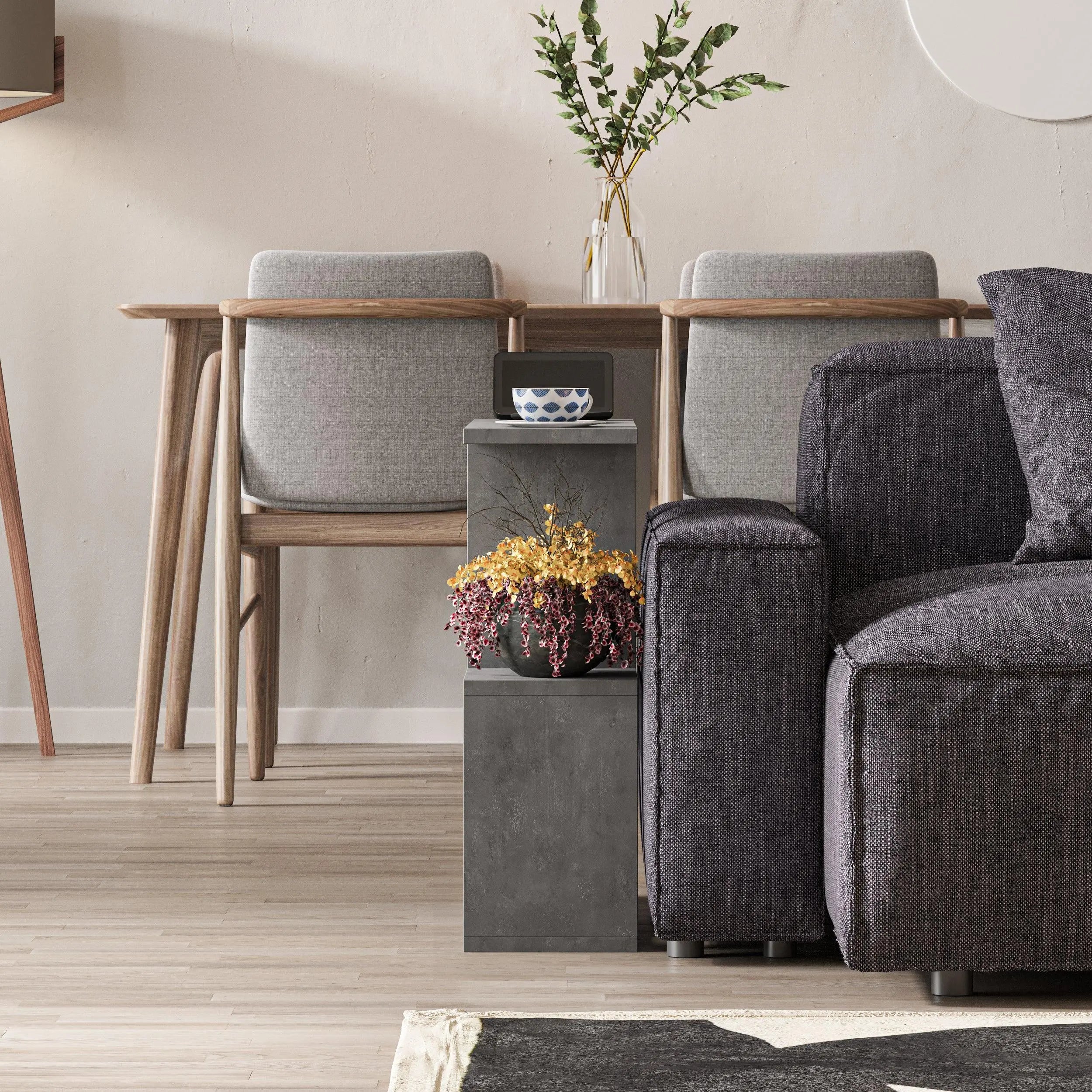 Homemania Modern Side End Coffee Table Multipurpose H 60cm 5 Tier - Decortie