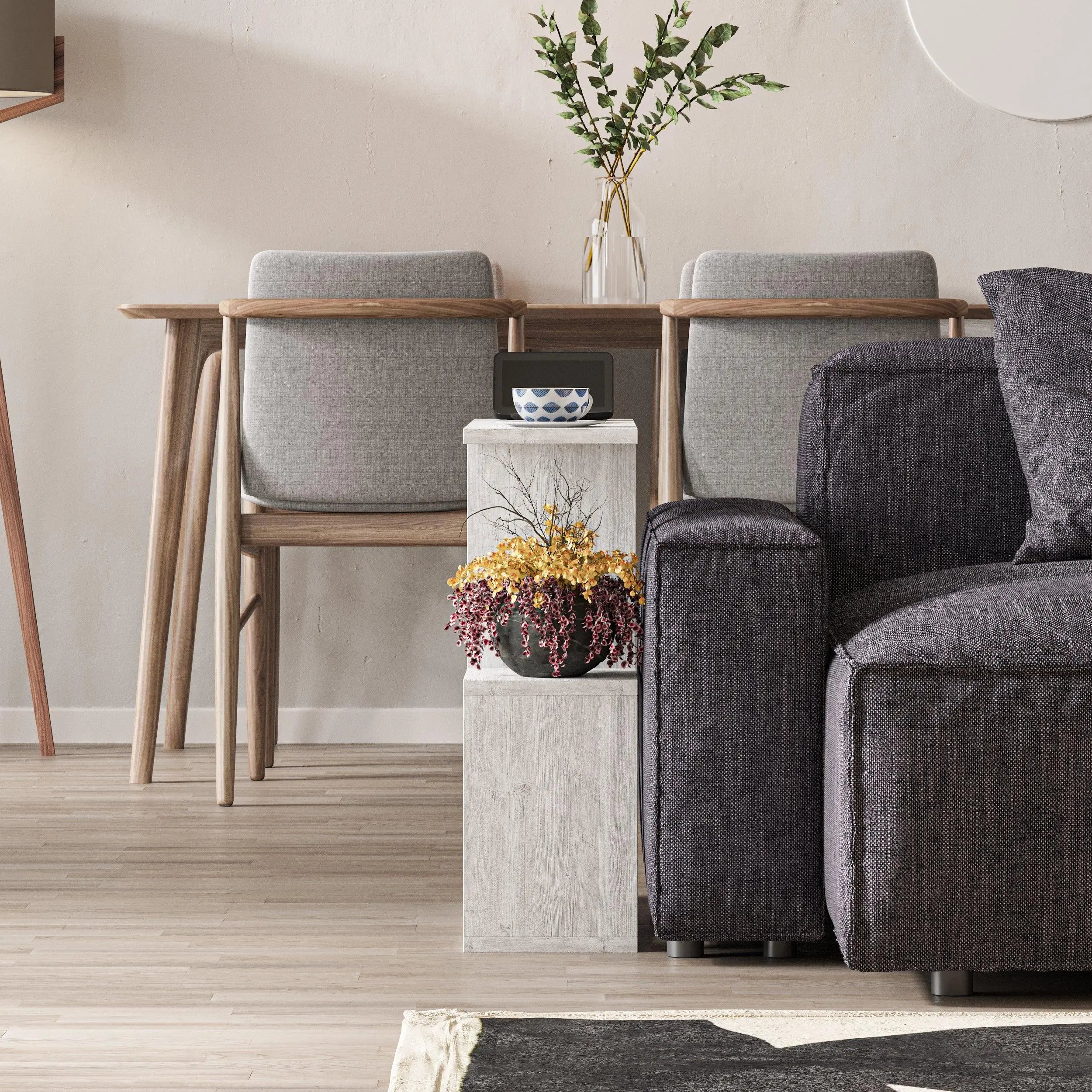 Homemania Modern Side End Coffee Table Multipurpose H 60cm 5 Tier - Decortie