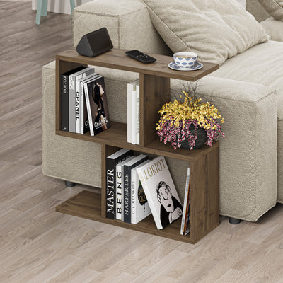 Homemania Modern Side Table with 4 Open Shelves - view 9