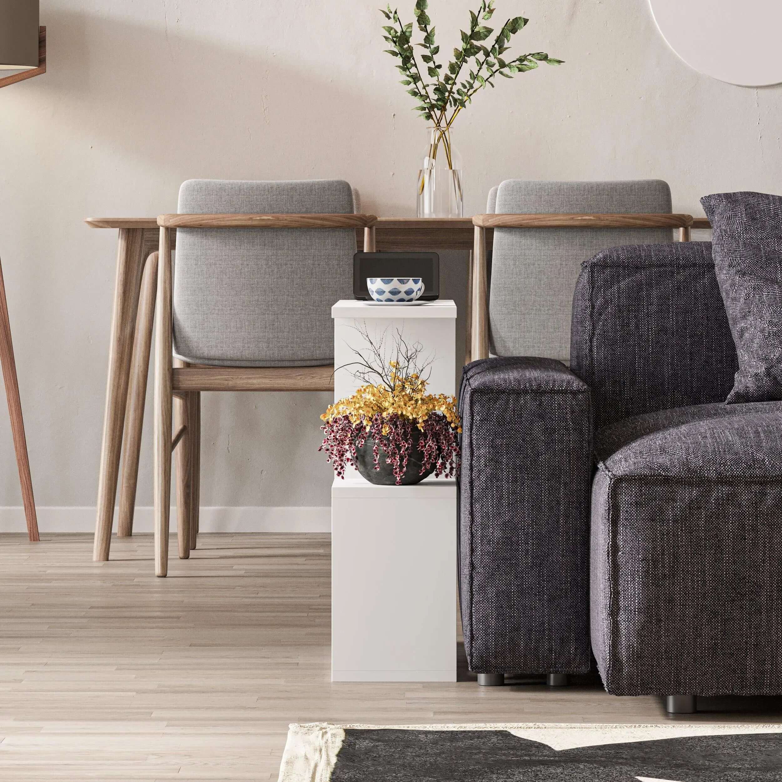 Homemania Modern Side End Coffee Table Multipurpose H 60cm 5 Tier - Decortie