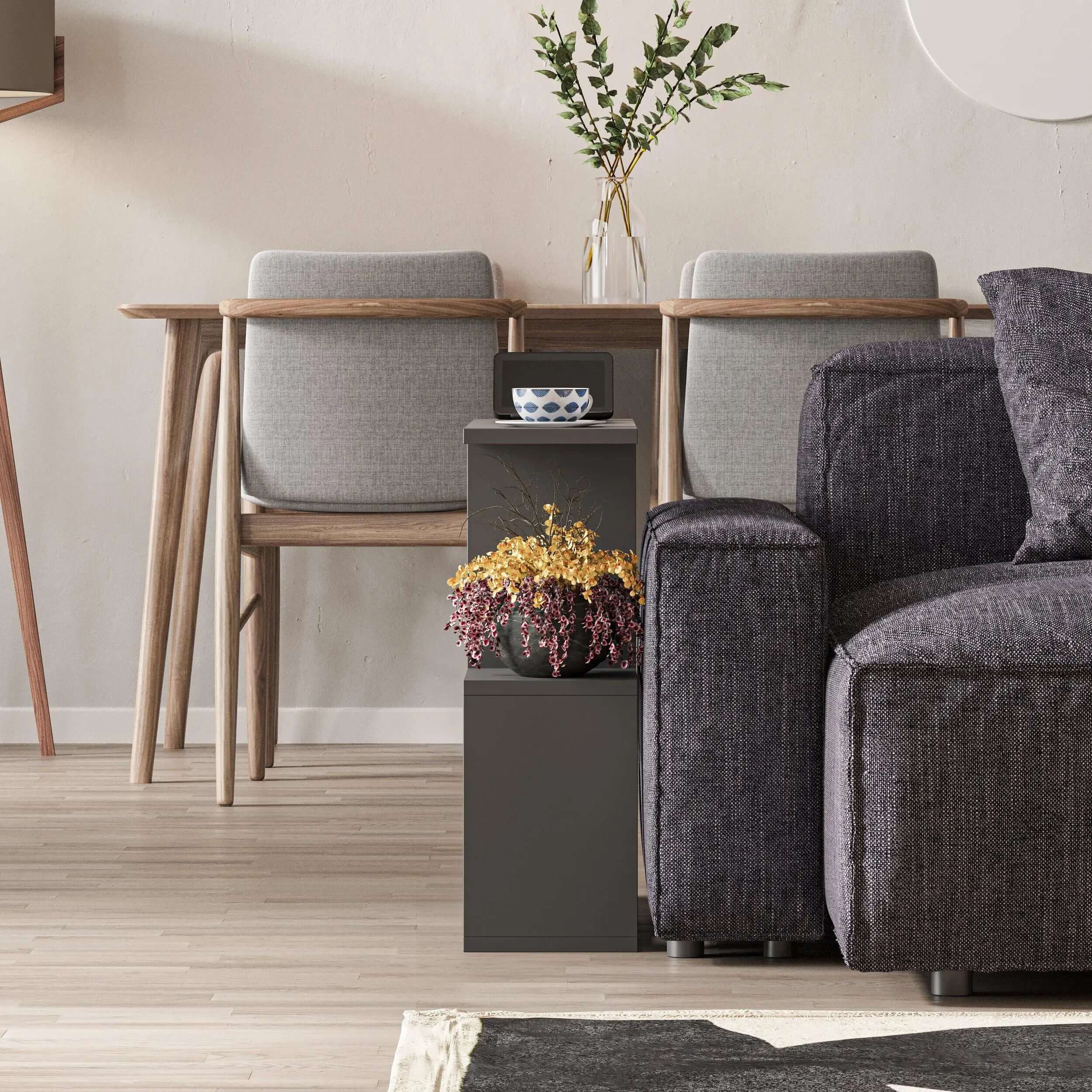 Homemania Modern Side End Coffee Table Multipurpose H 60cm 5 Tier - Decortie