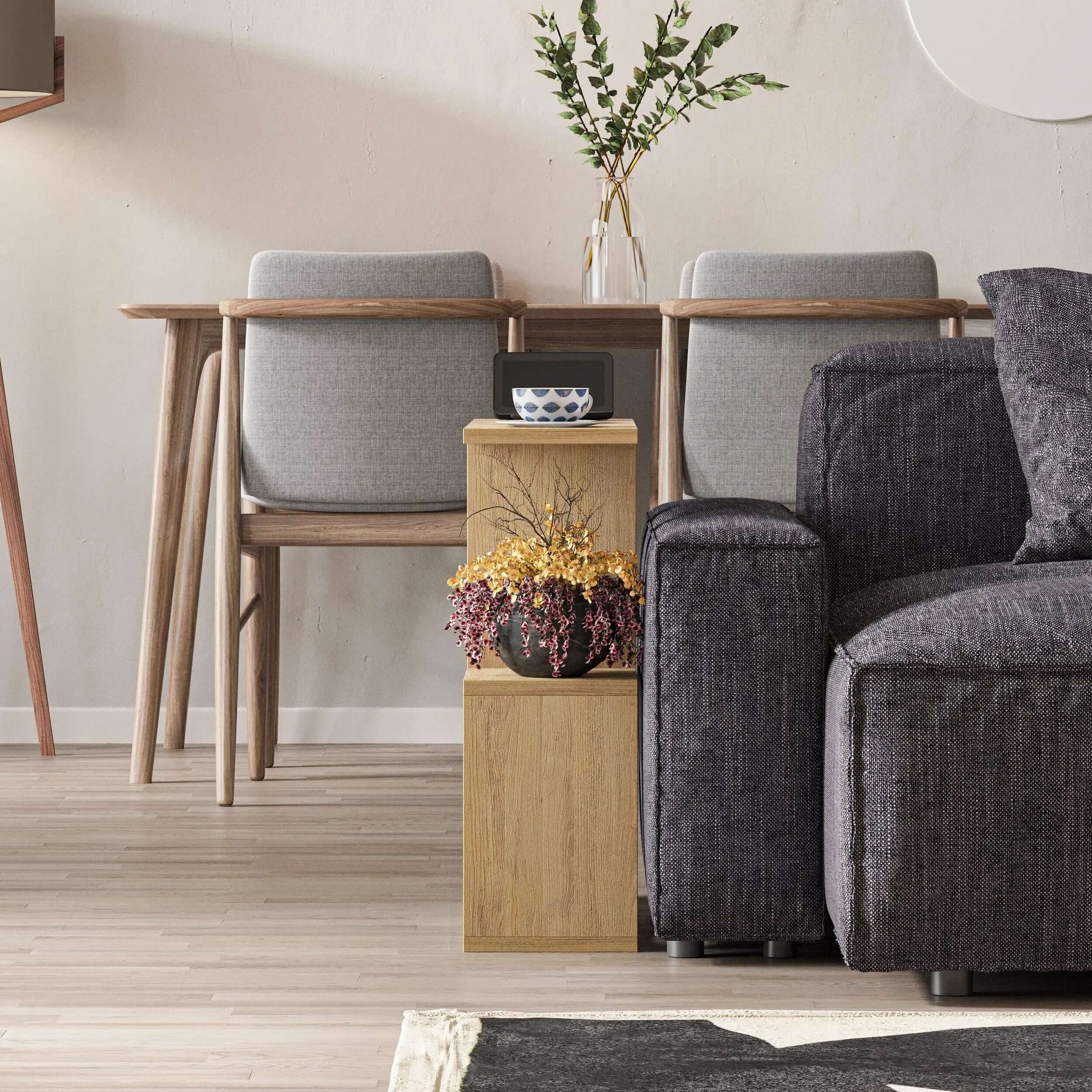 Homemania Modern Side End Coffee Table Multipurpose H 60cm 5 Tier - Decortie