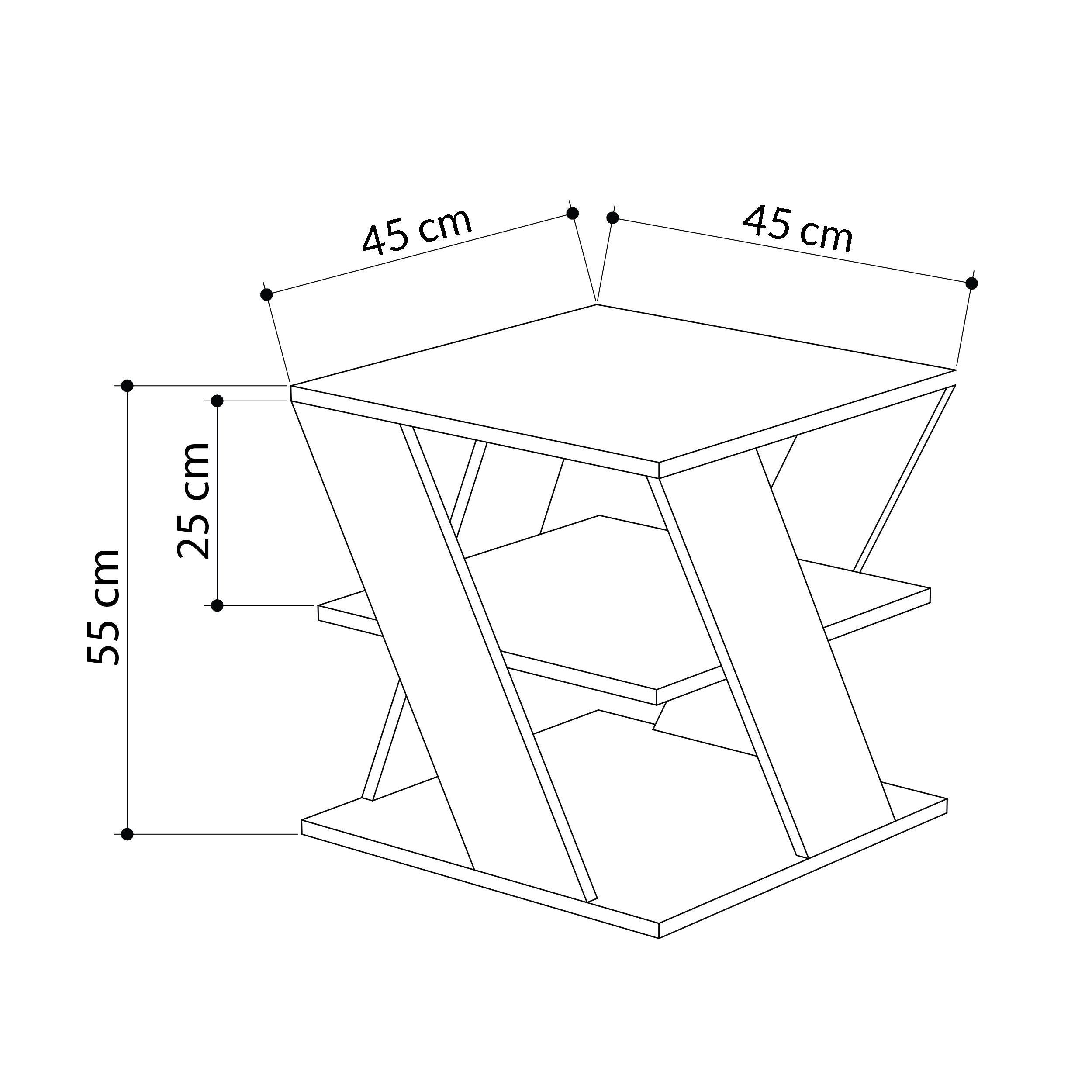 Cyclo Modern Coffee Table Multipurpose H 55cm - Decortie