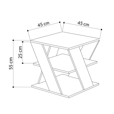 Cyclo Modern Coffee Table Multipurpose H 55cm - Decortie