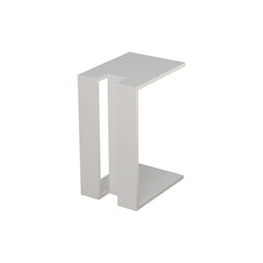 Muju Modern C Shape Table Multipurpose H 57cm – White