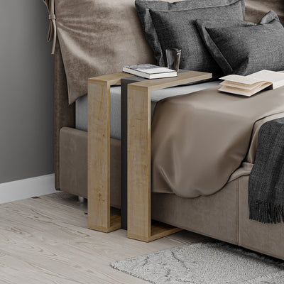 Muju Modern C Shape Table Multipurpose H 57cm – Oak,Anthracite