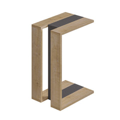 Muju Modern C Shape Table Multipurpose H 57cm – Oak,Anthracite