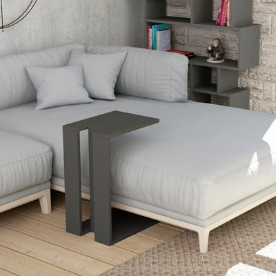 Muju Modern C Shape Table Multipurpose H 57cm – Anthracite