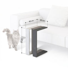 Muju Modern C Shape Table Multipurpose H 57cm – dimensions (cm)