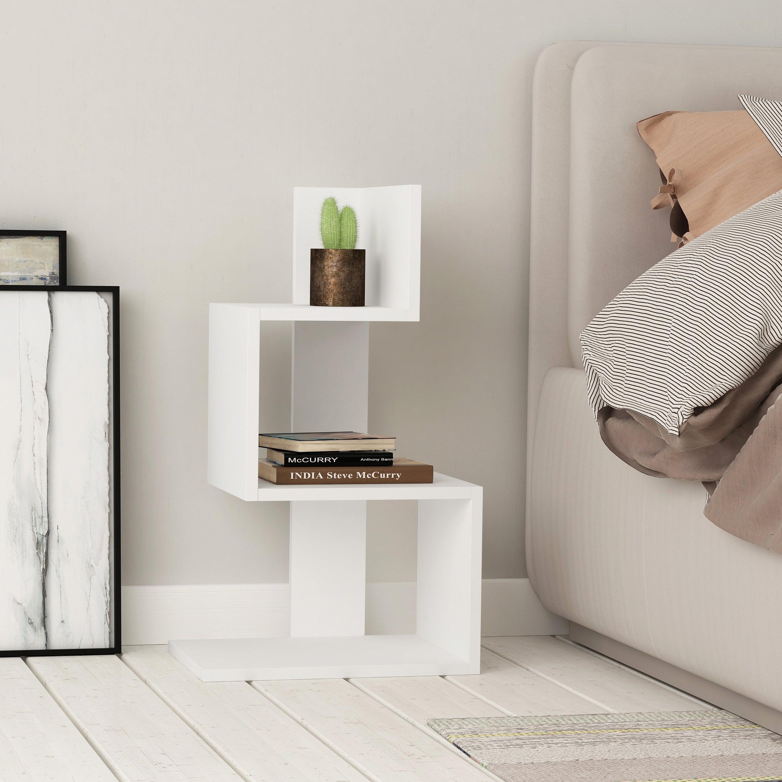 Rosie Modern Side End Table Multipurpose With Creativeness H 72cm - Decortie