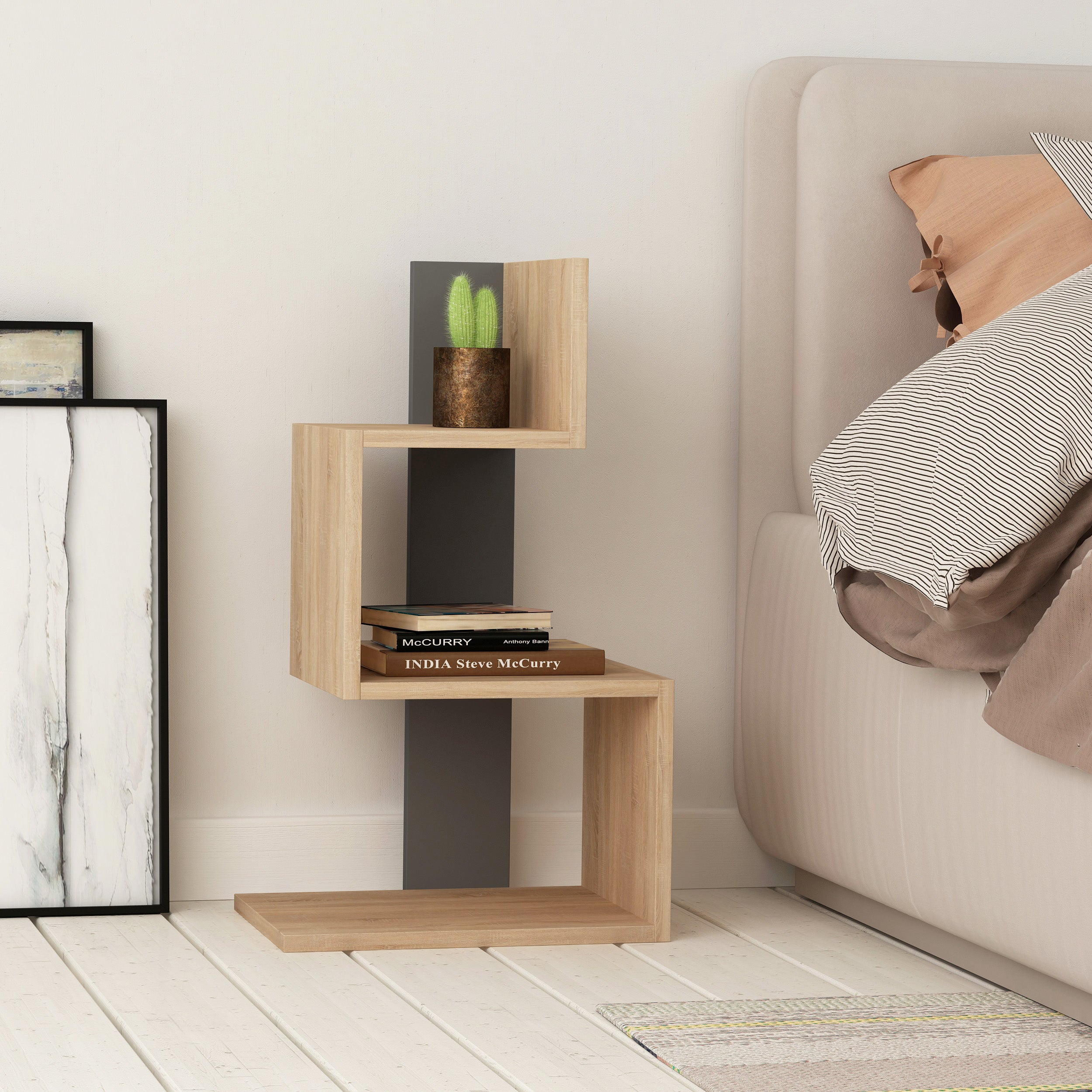 Rosie Modern Side End Table Multipurpose With Creativeness H 72cm - Decortie