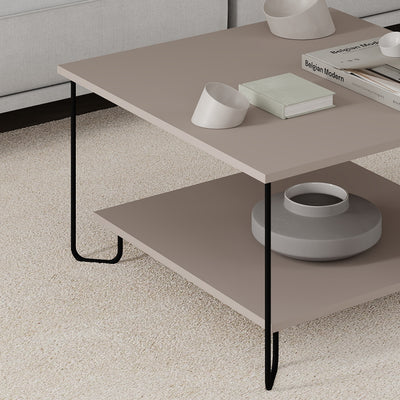 Marbo Modern Coffee Table Multipurpose H 45cm – Light Mocha